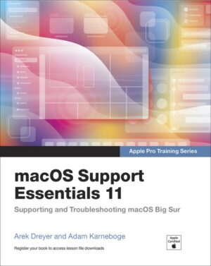 macOS Support Essentials 11 course book cover